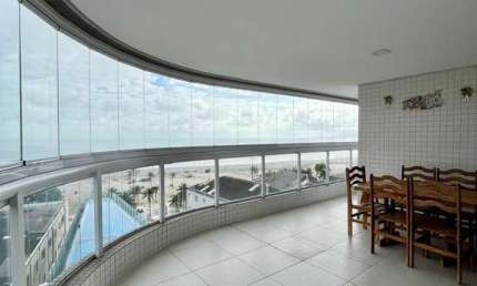 Vista Exclusiva do Mar com Terraço Gourmet Panorâmico 4 Dormitórios e 3 Vagas