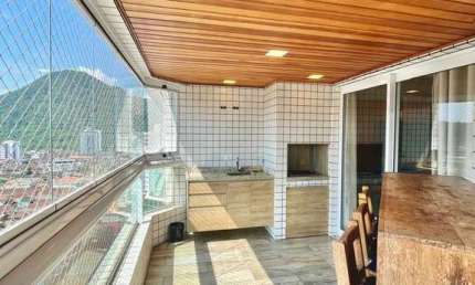 3 Dormitórios Varanda Gourmet 2 Vagas e Lazer de Clube Mobiliado Canto do Forte