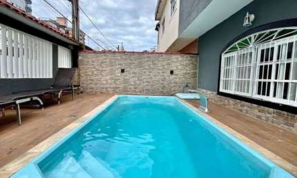 Casa Isolada Sobradada Duplex 3 Dorm Piscina Churrasqueira Mobiliada na Ocian