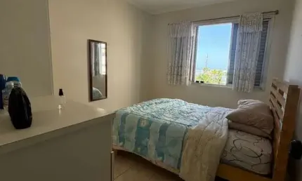 Apartamento 2 Dorm com Vista pro Mar na Quadra da Praia Mobiliado com Garagem
