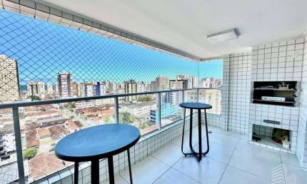 Apartamento 2 Dormitórios 2 Suites e Lavabo Semi Mobiliado Vista pro Mar 1 Vaga