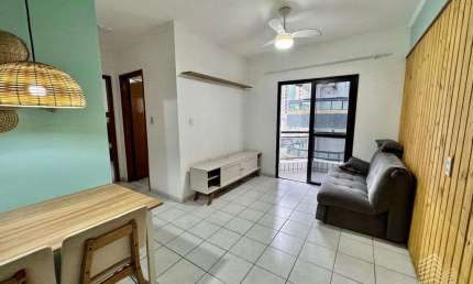 Apto Mobiliado 1 Dorm Sacada 1 Vaga Elevador 2 Quadras da Praia Guilhermina