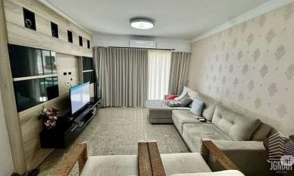 Alto Padrão 3 Dorm 2 Vagas Pé na Areia Canto do Forte Vista Pro Mar Mobiliado