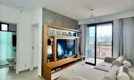 Apto 2 Dorm (1 Suite) 1 Vaga Mobiliado Alto Padrão Lazer Completo Canto do Forte