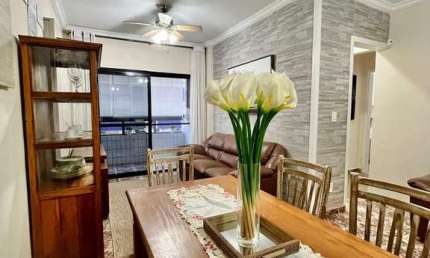 Apartamento Mobiliado 2 Dormitórios 2 Sacadas 1 Suite 1 Vaga 50m da Praia