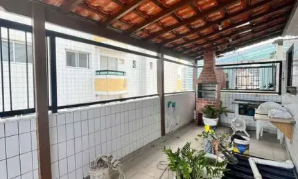 Apartamento Duplex 3 Dormitórios 250m da Praia Área Livre com Churrasqueira