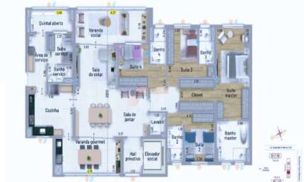 Apartamento no Bairro Nova Petrópolis em São Bernardo do Campo