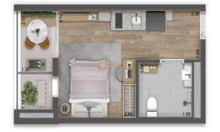 Apartamento com 1 quarto à venda na Rua José Zappi, 434, Vila Prudente, São Paulo