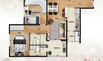 Apartamento com 2 quartos à venda na Rua Manoel Salgado, 453, Vila Caraguatá, São Paulo
