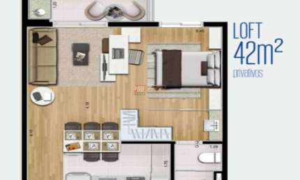 Loft no Bairro Jardim do Mar em São Bernardo do Campo