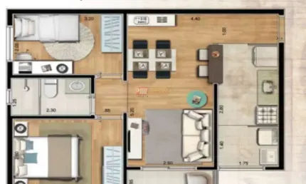 Apartamento no Bairro Santa Terezinha em Santo André