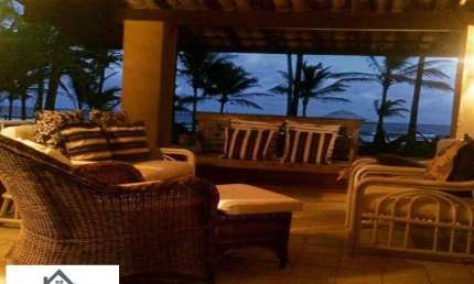 Locação Temporada de Casa 5 quartos frente o mar de Busca Vida - A PARTIR 2.500/DIA
