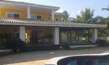 venda Casa frente mar decorada acesso a praia de Busca Vida grande Salvador  camaçari  Belissima