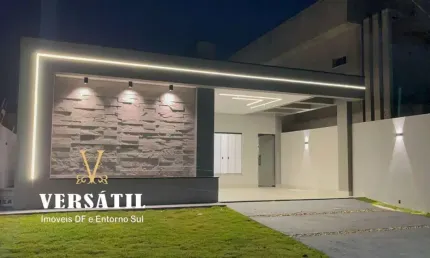 Casa em Condomínio para Venda em Cidade Ocidental, Residencial Villa Suiça, 3 dormitórios, 1 suíte, 2 banheiros, 2 vagas
