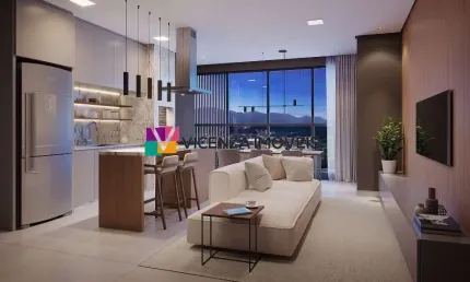 Apartamento com 3 quartos, sendo 1 suíte, área privativa de 75.82m², bairro Santo Antônio, Joinville/SC.