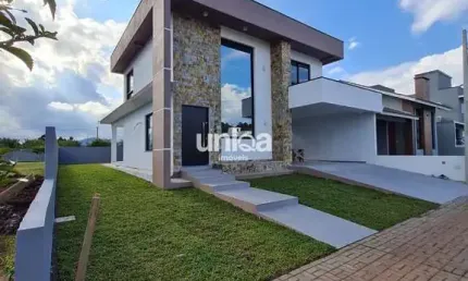 Casa nova no condomínio fechado cidade universitária para venda em camobi
