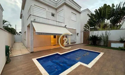 Casa sobrado para alugar no condomínio panorama residence - chácara belvedere em indaiatuba/sp - ca3002