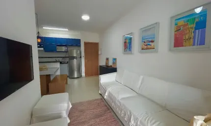 Apartamento Mobiliado 2 quartos 1 suíte a poucos metros da  Praia das Toninhas Ubatuba
