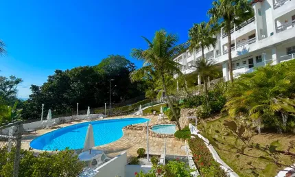 Apartamento 2 quartos vista mar na  praia das toninhas ubatuba