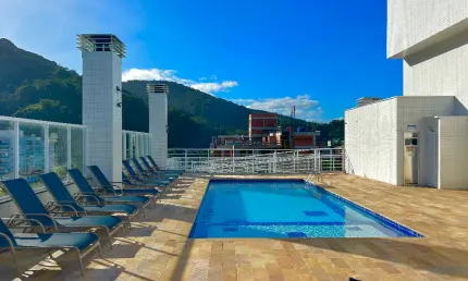 Apartamento à venda 2 quartos (1 suíte) mobiliado, praia das toninhas ubatuba