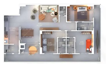Apartamento com 3 quartos à venda na Rua Tupi, 248, Tupi, Praia Grande