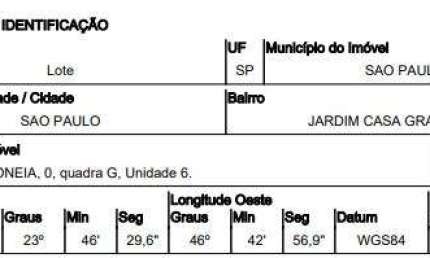 Oportunidade Única em SAO PAULO - SP | Tipo: Terreno | Negociação: Venda Direta Online  | Situação: Imóvel