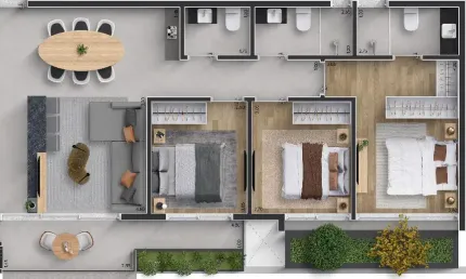 Apartamento com 3 quartos à venda na Rua Comendador Fontana, 105, Centro Cívico, Curitiba