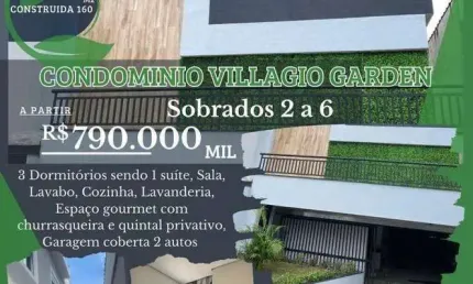 Sobrado Impecável à Venda no Tucuruvi – 3 Dorms, Suíte, 2 Vagas, Espaço Gourmet e Garden Privativo | 160m² em Condomínio Fechado