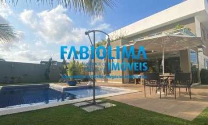Casa em condomínio fechado com 4 quartos à venda na Rua Abrolhos, 1, Alphaville (Abrantes), Camaçari