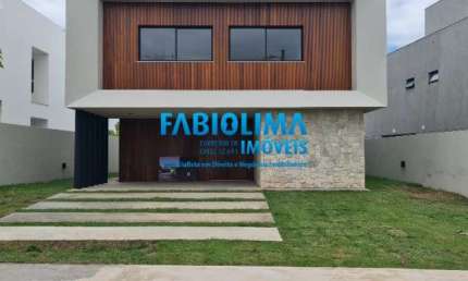 Casa em condomínio fechado com 4 quartos à venda na Rua Abrolhos, 2, Alphaville (Abrantes), Camaçari