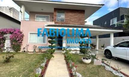 Linda casa 4/4, Alphaville Litoral Norte, Abrantes, Camaçari