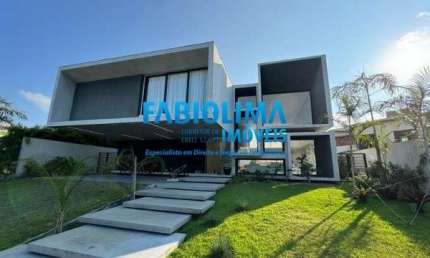 Casa em condomínio fechado com 5 quartos à venda na 2ª Via Principal, Reserva Buscaville, 1, Abrantes, Camaçari