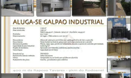 Galpão para alugar, 1397 m² por R$ 27.000,00/mês - Granja Viana - Cotia/SP