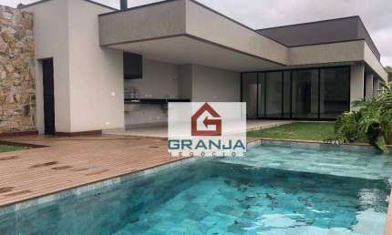 Belíssima e Moderna Casa Terrea à Venda com 04 suítes e uma maravilhosa area Gourmet com Piscina - Alphaville - Granja Viana
