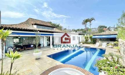 Casa com 4 dormitórios à venda, 550 m² por R$ 2.500.000 - Granja Viana - Jardim Passargada I - Cotia/SP