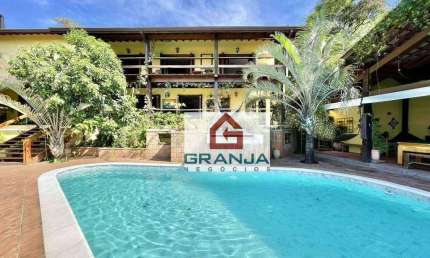 BELÍSSIMA CASA com 7 dorms /5 suítes, piscina, festas, area gourmet à venda, 921 m² por R$ 6.920.000 - Palos Verdes - Cotia/SP
