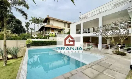 Casa moderna impecável com 4 suítes à venda por r$ 5.200.000 - granja viana - cotia/sp
