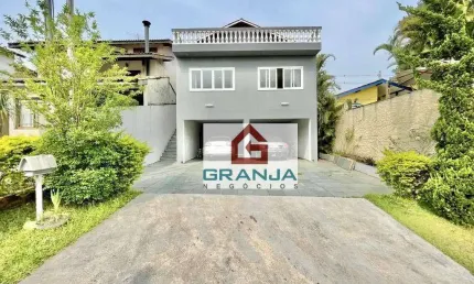 Aconchegante Imóvel com 4 dormitórios (2 suítes), quiosque com churrasqueira à venda, 350 m² por R$ 1.200.000 - Chácara Ondas Verdes - Cotia/SP