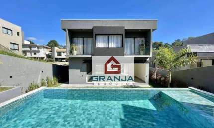 Imóvel Moderno 0KM com 4 dormitórios, 393 m² - venda por R$ 3.390.000 ou aluguel por R$ 21.861/mês - Granja Viana - Paisagem Renoir - Cotia/SP