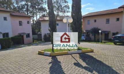 Casa em Condomínio Recanto dos Pinheiros, 2 dormitórios, quintal, cozinha com armários - à venda, 60 m² por R$ 350.000 - Chácara Pavoeiro - Cotia/SP