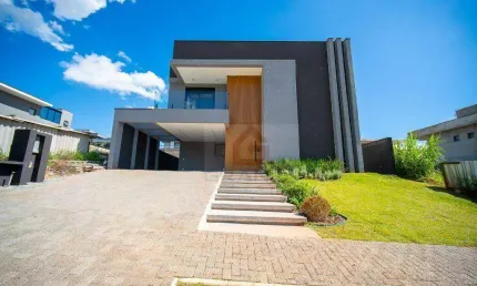 Incrível casa com 4 suítes, living integrado, gourmet! à venda, 403 m² por r$ 3.600.000 - centro - cotia/sp