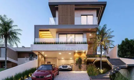 Linda casa com 4 suítes à venda, 256 m² por r$ 1.290.000 - villa rica - vargem grande paulista/sp