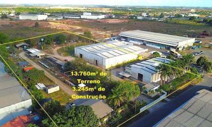 GALPÃO A VENDA EM CAMAÇARI com uma área construída de 3245,12m² em um terreno de 13.761,00m²