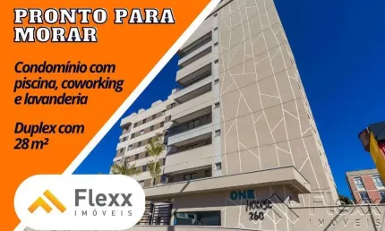 Cobertura com 1 dormitório à venda, 28 m² por r$ 411.761,00 - novo mundo - curitiba/pr