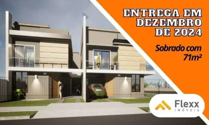 Sobrado com 2 dormitórios à venda, 71 m² por r$ 499.000,00 - campo comprido - curitiba/pr
