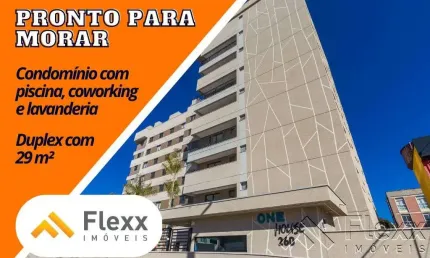 Cobertura com 1 dormitório à venda, 29 m² por r$ 413.462,00 - novo mundo - curitiba/pr