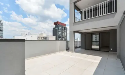 Apartamento garden para venda em pinheiros com 1 quarto, 80m²