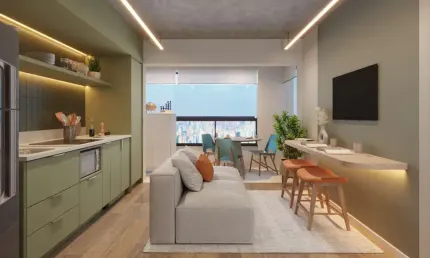 Studio para venda em vila mariana com 2 quartos, 48m²