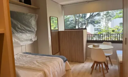 Studio para venda e locação em Campo Belo com 1 quarto, sendo 1 suíte, 25m²