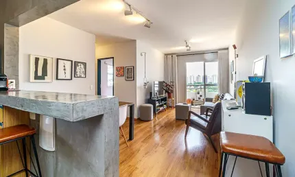 Apartamento tipo para locação em brooklin novo com 1 quarto, 51m²